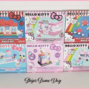 Officially Licensed Sanrio Hello Kitty Building Blocks Sets Creative 6Pack - NEW